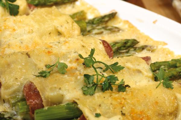 Spargel-Cannelloni mit Vegusto